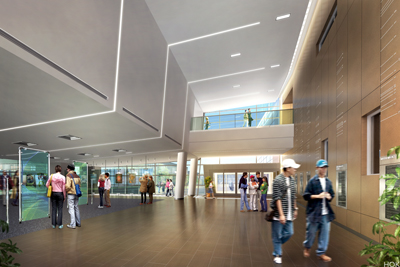 science building interior wpunj projected rendering proposed