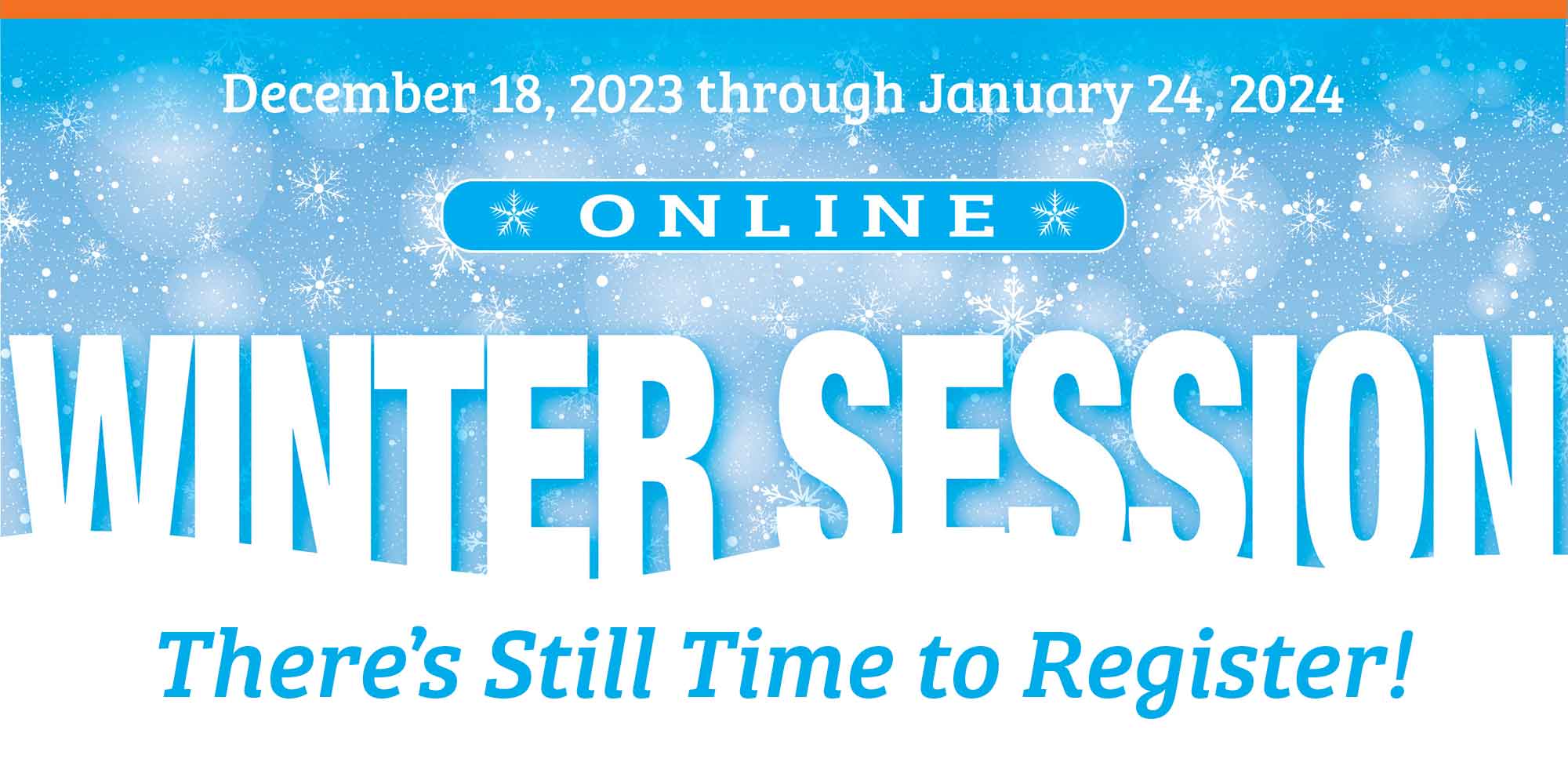 Get ahead in your college journey with an online winter course